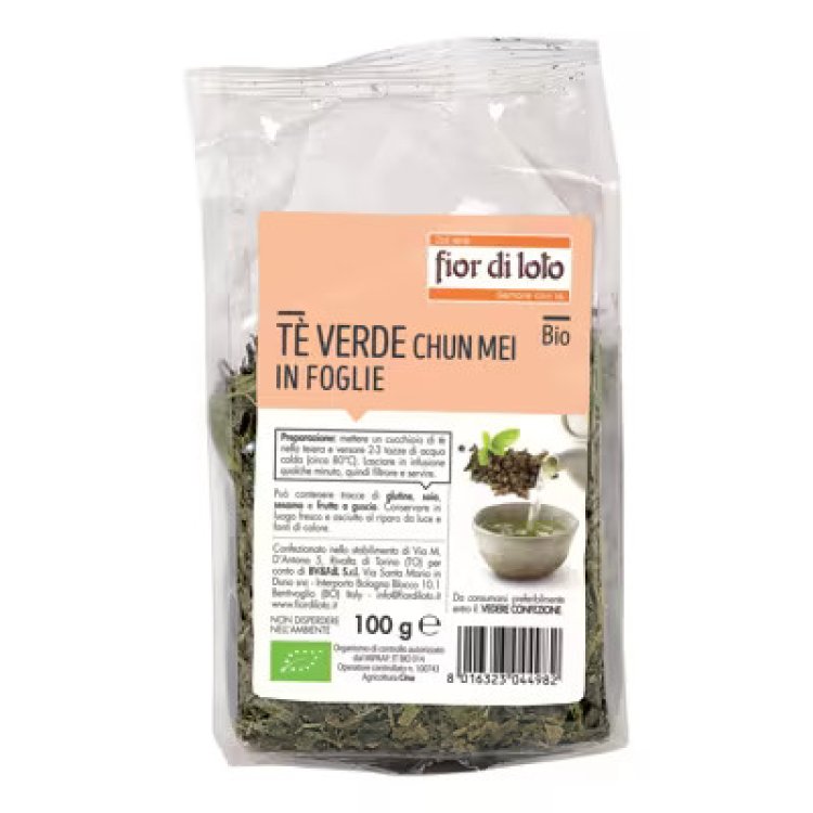 Biotobio Fior Di Loto T&egrave; Verde Chun Mee 100g