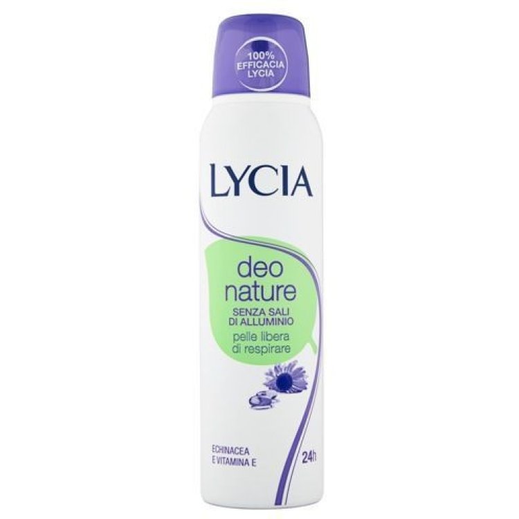 Lycia Nature Deodorante Spray Gas Senza Sali Alluminio 150ml Lycia Nature Deodorante Spray Gas Senza Sali Alluminio 150ml