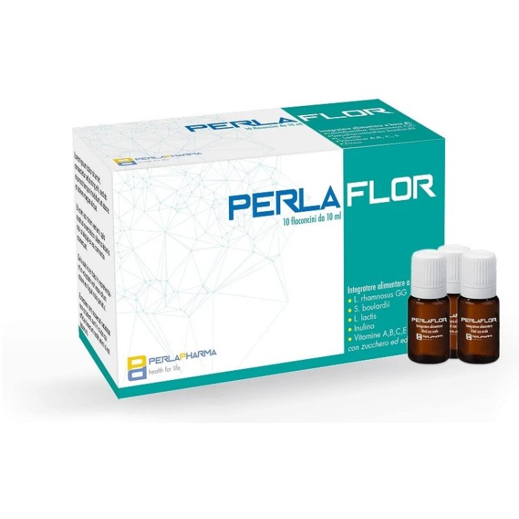 Perla Pharma Perlaflor Integratore per Flora Batterica Intestinale 10 Flaconcini Perla Pharma Perlaflor Integratore per Flora Batterica Intestinale 10 Flaconcini