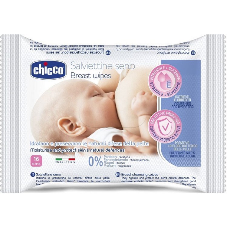 Chicco Salviette Detergenti Seno Idratazione 16 Pezzi