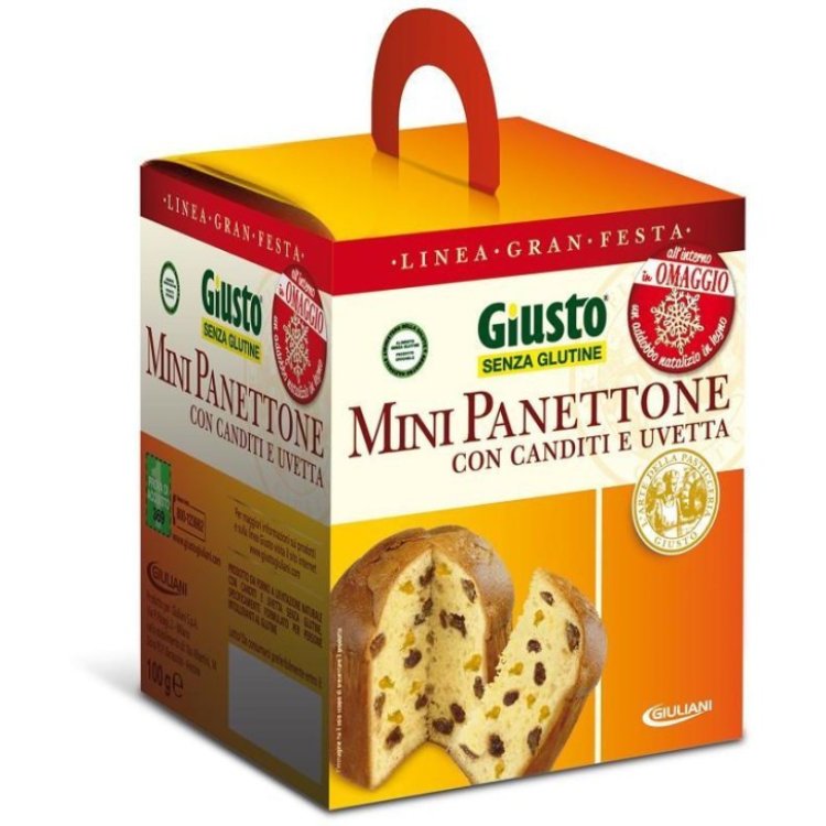 Giuliani Panettone Senza Glutine con Uvetta e Canditi 100g Giuliani Panettone Senza Glutine con Uvetta e Canditi 100g