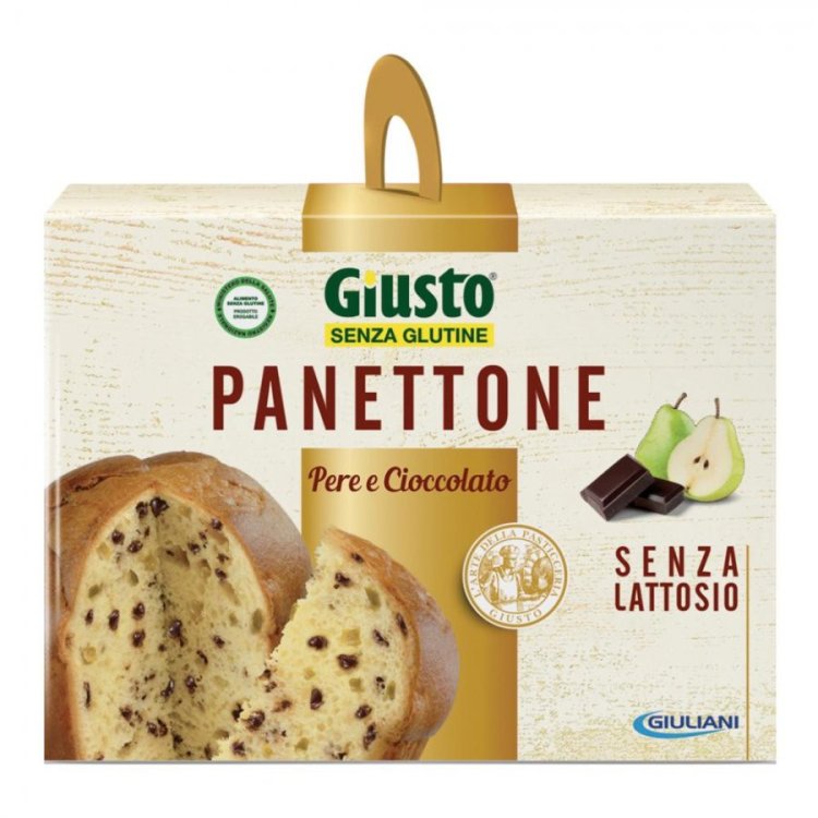 Giuliani Spa Panettone Pere e Cioccolato Senza Glutine 500g Giuliani Spa Panettone Pere e Cioccolato Senza Glutine 500g