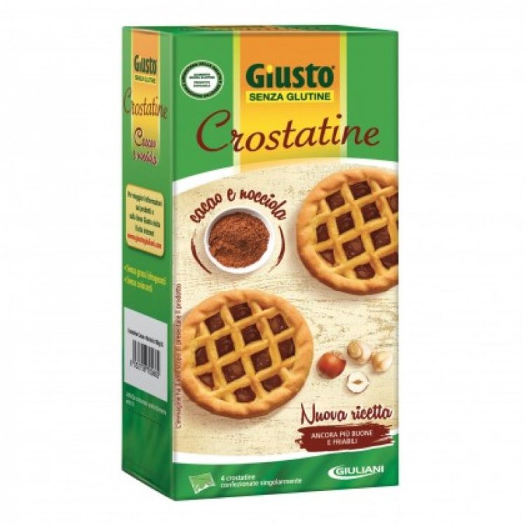 Contecom Linea Giusto Crostatine Cacao e Nocciola Senza Glutine 180g Contecom Linea Giusto Crostatine Cacao e Nocciola Senza Glutine 180g