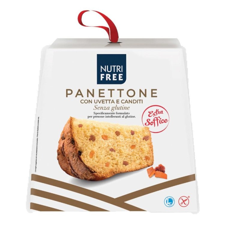 Nutrifree Panettone con Uvetta e Canditi Senza Glutine e Lattosio 600g