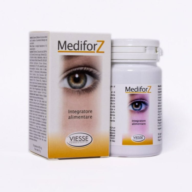 Viesse Farmaceutici Medifor Z Integratore Alimentare per Vista 30 Capsule Viesse Farmaceutici Medifor Z Integratore Alimentare per Vista 30 Capsule