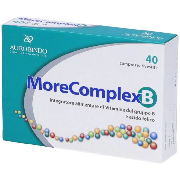 Morecomplex B Integratore Vitamine Gruppo B Metabolismo Energia 40 Compresse
