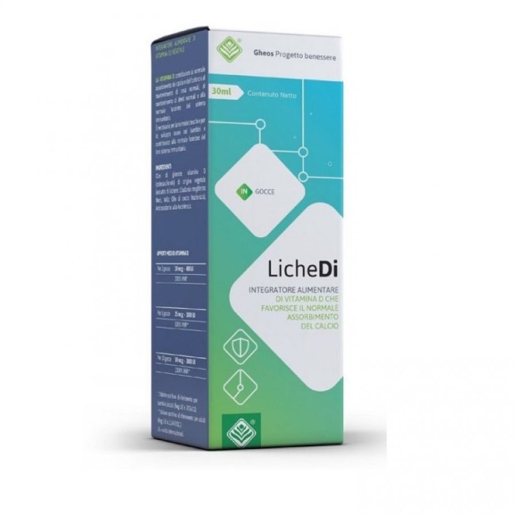 Gheos Srl Lichedi Integratore Alimentare Vitamina D in Gocce 30 ml