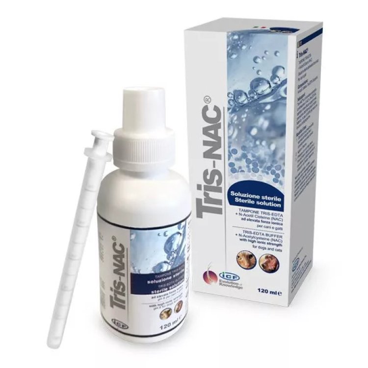 Icf Tris-Nac Soluzione Otologica Sterile per Cani e Gatti 120 ml