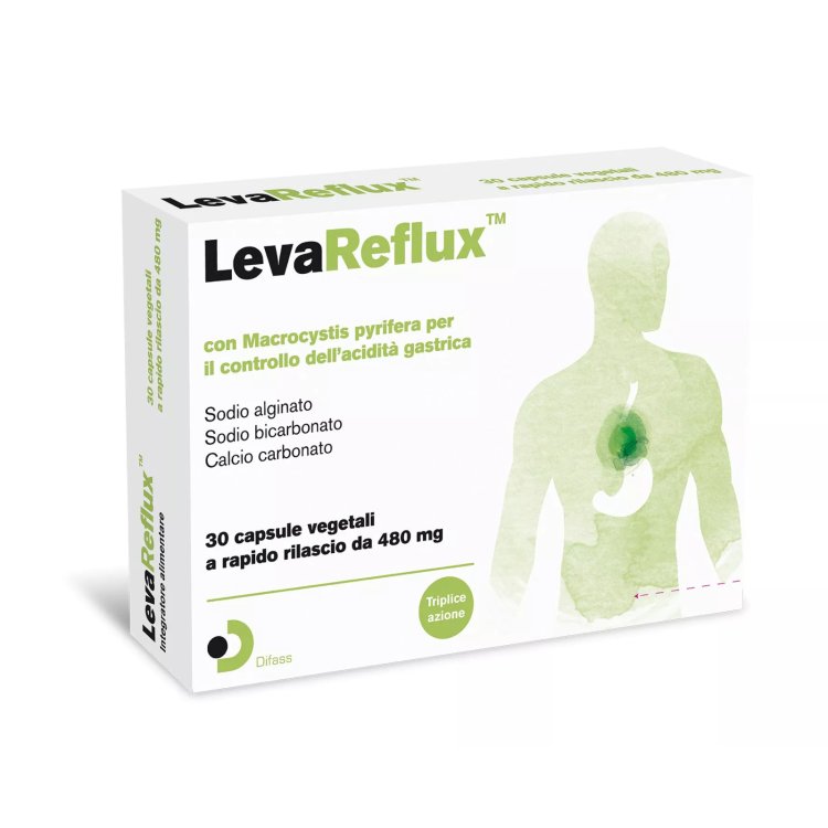Difass Levareflux Integratore per Reflusso Gastroesofageo in Capsule 30 Unit&agrave;