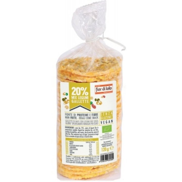 Fior di Loto Gallette Mais con Legumi Bio 120g