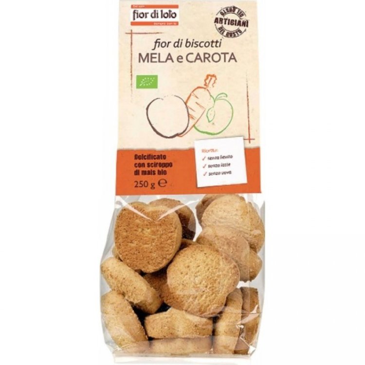 Biotobio Fior Di Biscotti Carota e Mela Biologici 250g