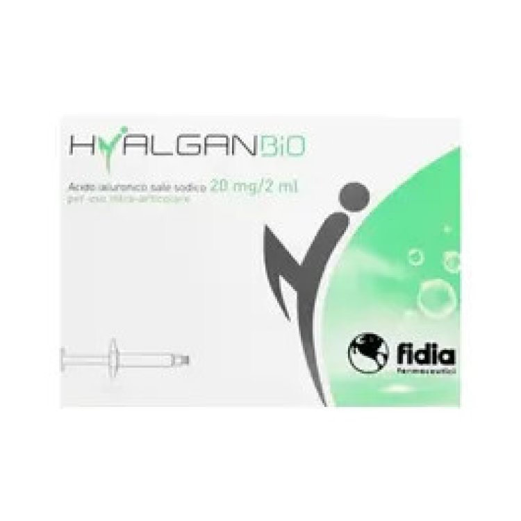 Hyalganbio Siringhe Acido Ialuronico Intra-Articolare 20mg/2ml per Articolazioni 5 Pezzi