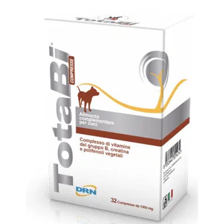 Drn Totabi Evo Alimento Complementare per Cani Supporto Vitaminico B 32 Compresse
