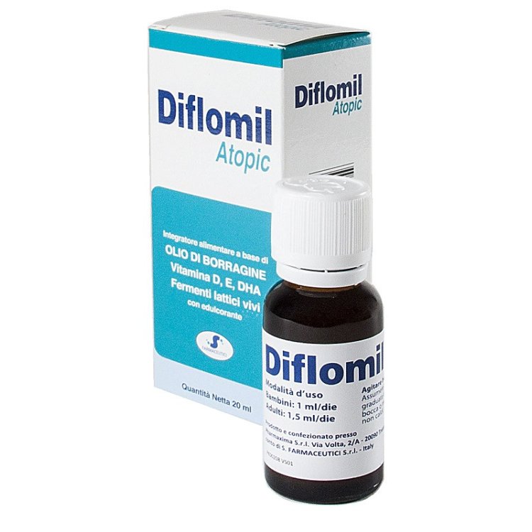S.Farmaceutici Diflomil Atopic Parafarmaco per il benessere della pelle 20ml S.Farmaceutici Diflomil Atopic Parafarmaco per il benessere della pelle 20ml