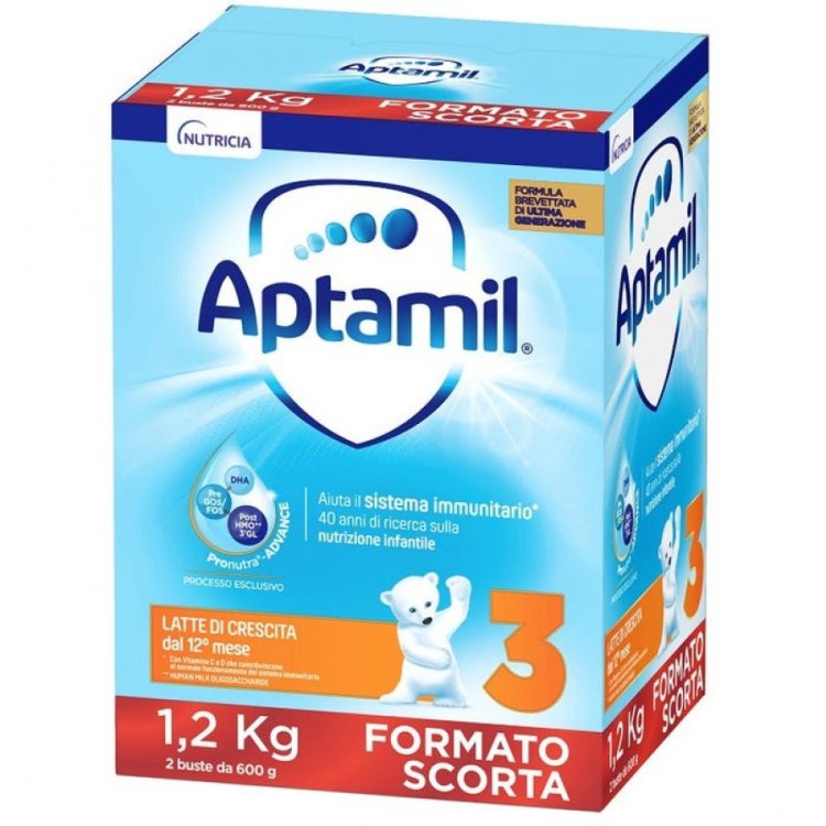 Aptamil Latte di Crescita Stadio 3 Pronutra+ da 12 Mesi Polvere 1200g
