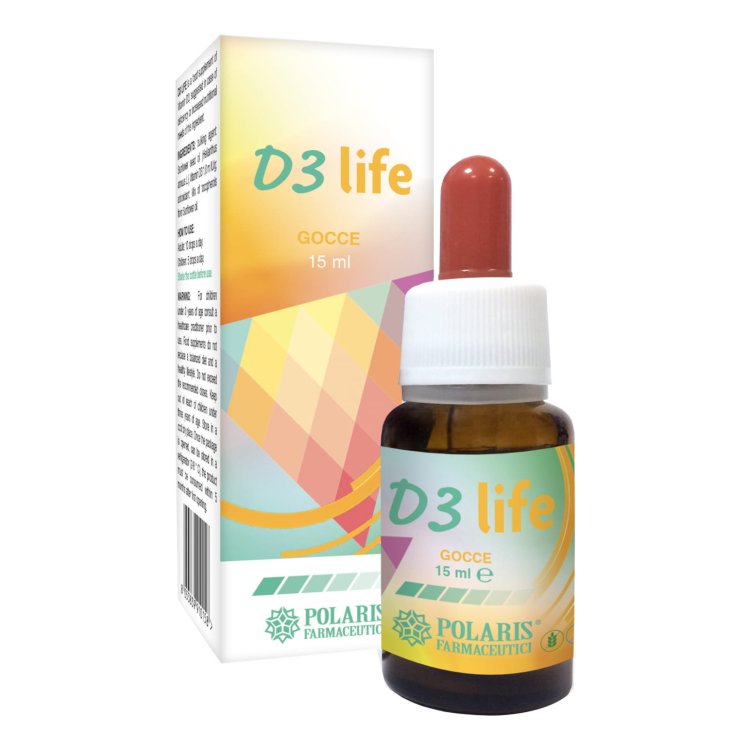 Polaris D3 Life Gocce Integratore Vitamina D3 per Ossa e Denti 15ml