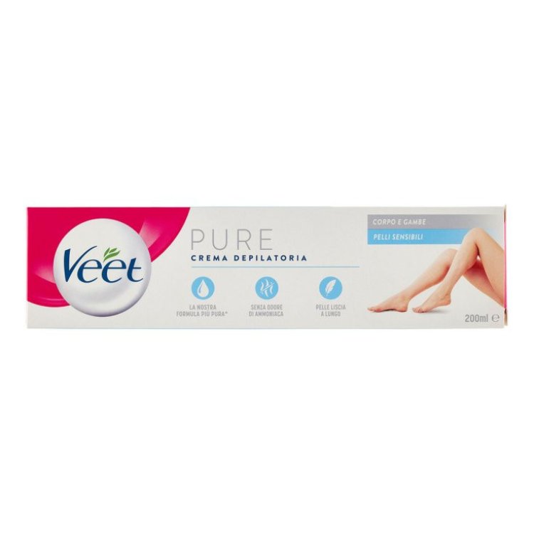 Veet Crema Depilatoria Silk & Fresh Pelli Sensibili 200ml