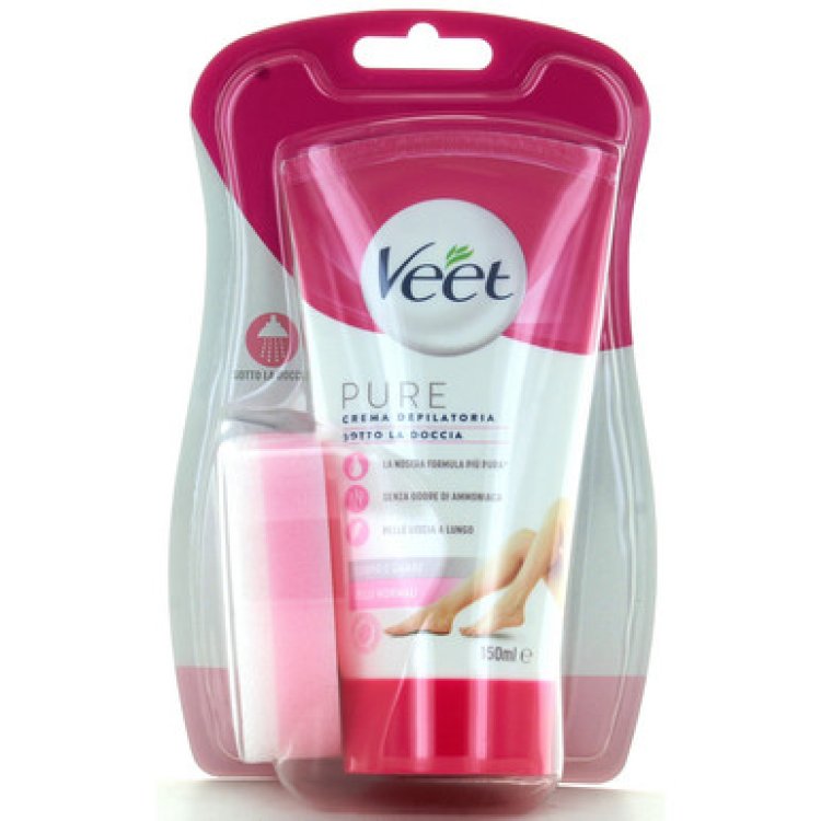 Veet Crema Depilatoria Sotto la Doccia Pelli Normali con Fiori di Loto 150ml