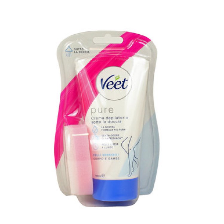 Veet Crema Depilatoria Sotto la Doccia Silk Fresh Pelli Sensibili 150ml