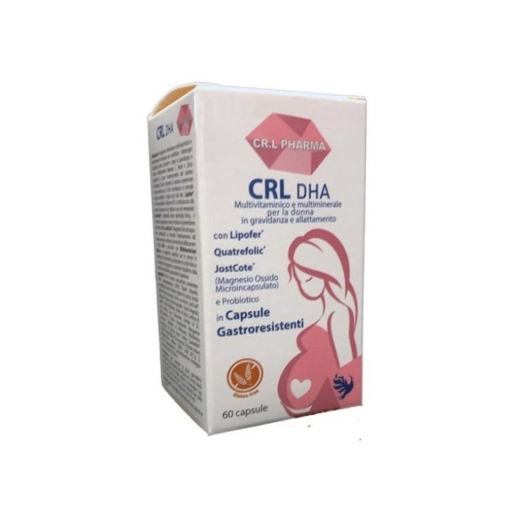 CR.L Pharma DHA Integratore Multivitaminico Gravidanza Allattamento - 60 Capsule