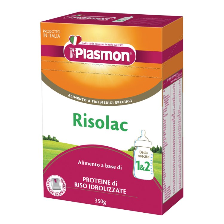 Plasmon Risolac Latte in Polvere Ipoallergenico Proteine Riso Neonati 350g Plasmon Risolac Latte in Polvere Ipoallergenico Proteine Riso Neonati 350g