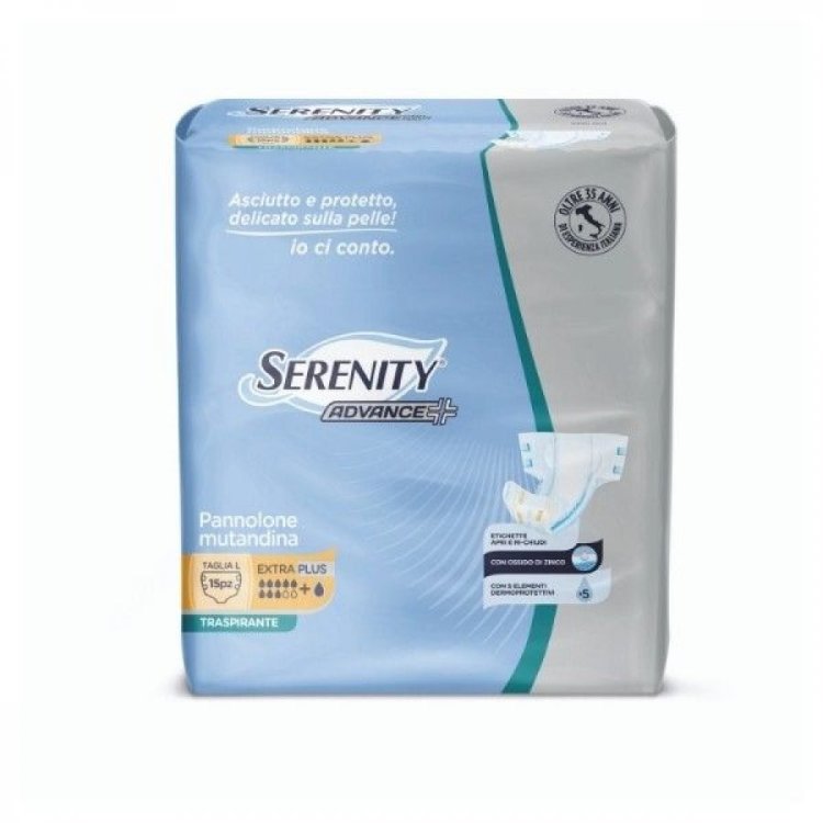 Serenity Pannolone Mutandina Advance Extraplus L 15 Pezzi