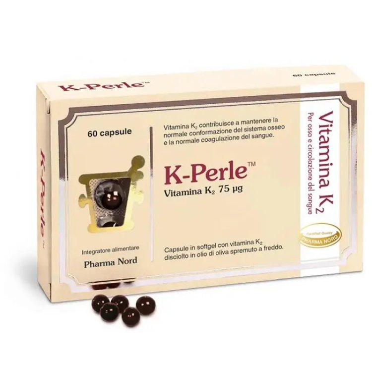 Pharma Nord K Perle Vitamina K2 Integratore per Ossa e Sangue 60 Capsule