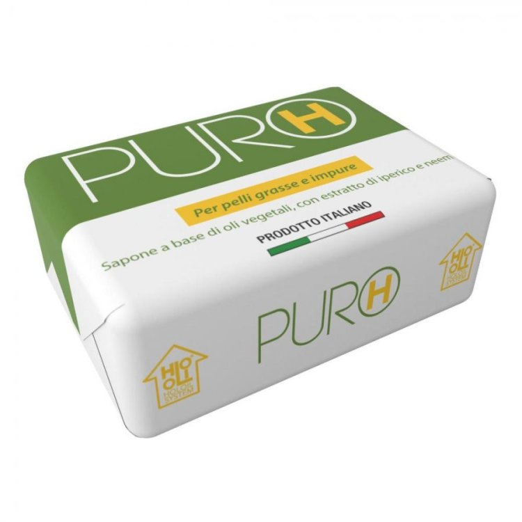 Ri.Mos Srl Puro H Sapone Solido per Pelle Grassa e Impura 100g
