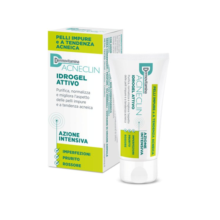 Dermovitamina Acneclin Idrogel Attivo per Pelli Impure e Acneiche 40ml