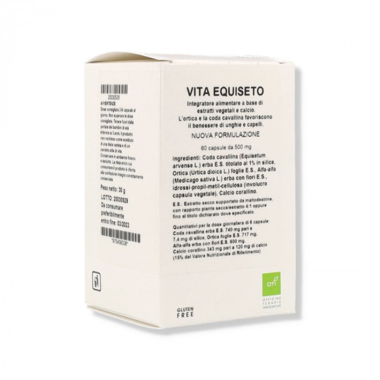 Oti Vita Equiseto Integratore per Unghie e Capelli 60 Capsule Oti Vita Equiseto Integratore per Unghie e Capelli 60 Capsule