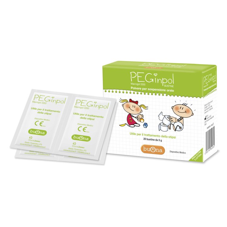 Buona Peginpol Dispositivo Medico Lassativo per Bambini 20 Bustine