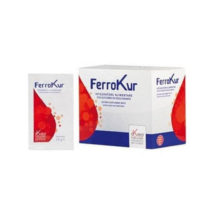Rikrea FerroKur Integratore Alimentare Ferro e Vitamina C in Bustine