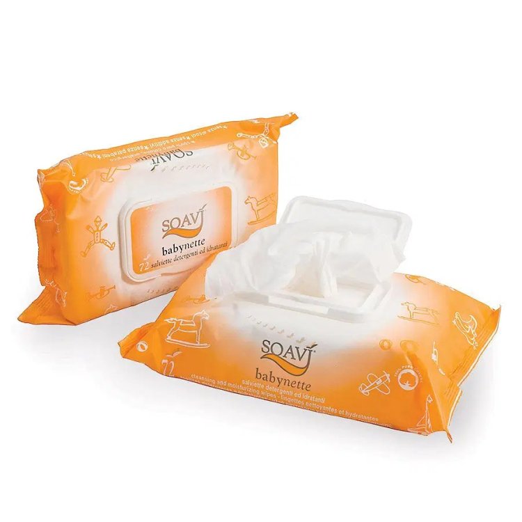 Meds Soavi Salviette Babynette Detergenti delicate per bambini 72 Pezzi