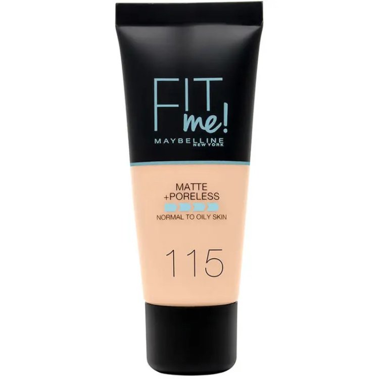 Maybelline Fit Me Fondotinta Opacizzante 115 Ivory per Pelle Mista/Grassa 30ml Maybelline Fit Me Fondotinta Opacizzante 115 Ivory per Pelle Mista/Grassa 30ml