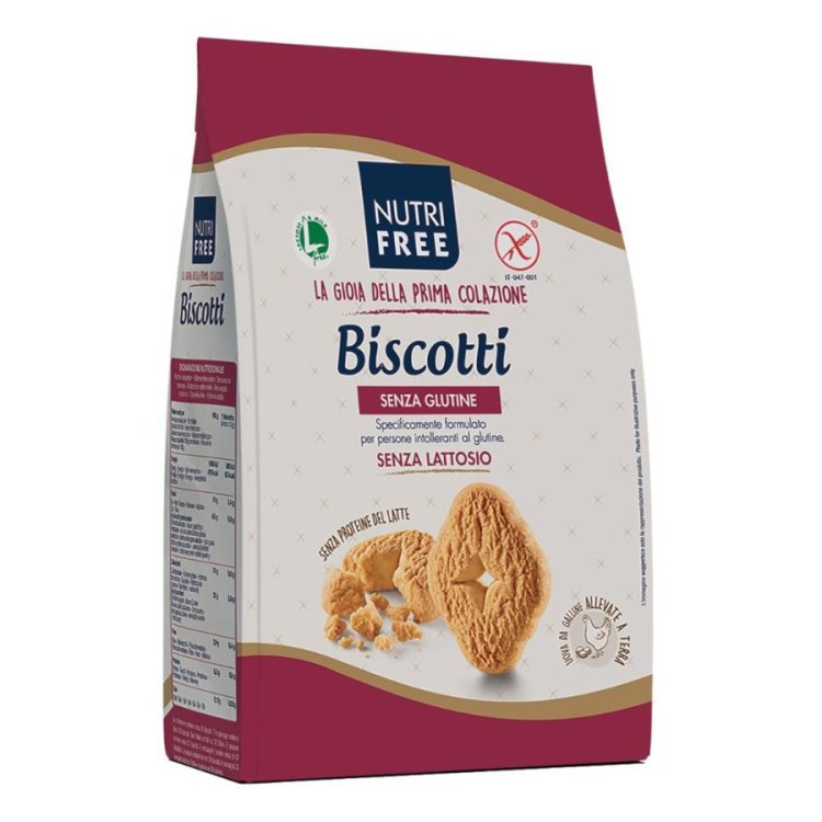 Nutrifree Biscotti Senza Glutine e Lattosio Colazione Merenda 400g AEC070 Nutrifree Biscotti Senza Glutine e Lattosio Colazione Merenda 400g AEC070