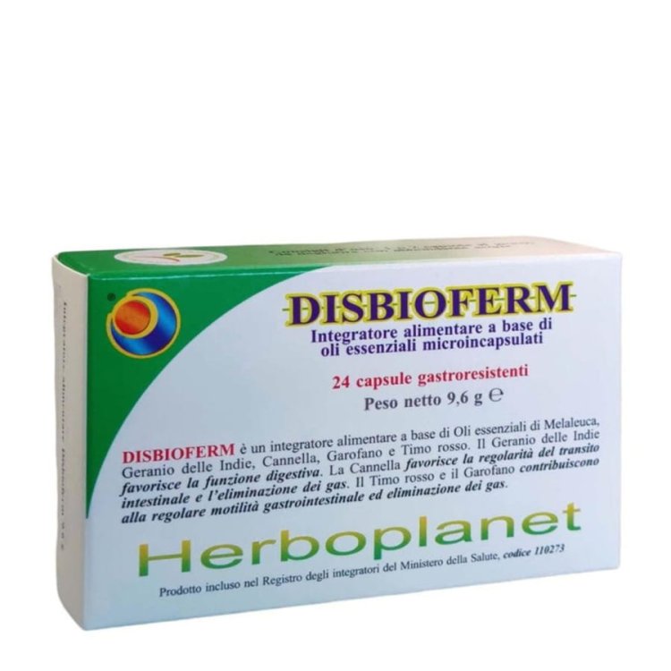 Herboplanet Disbioferm Integratore per la Digestione Vegan 24 Capsule Herboplanet Disbioferm Integratore per la Digestione Vegan 24 Capsule