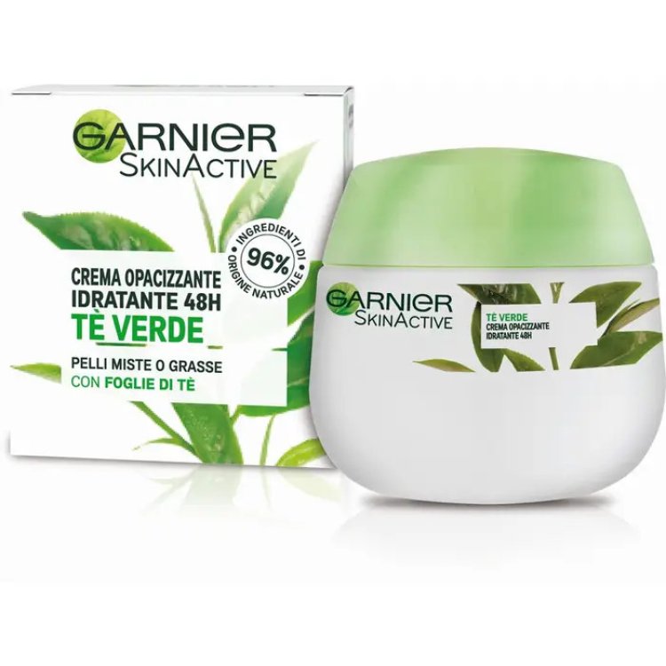 Garnier SkinActive Crema Viso Idratante Opacizzante Tè Verde 50 ml Garnier SkinActive Crema Viso Idratante Opacizzante Tè Verde 50 ml