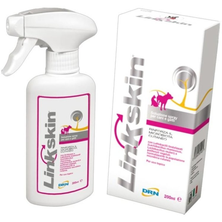 Drn Linkskin Spray per Cani e Gatti Normalizzante Microbiota Cutaneo 200ml
