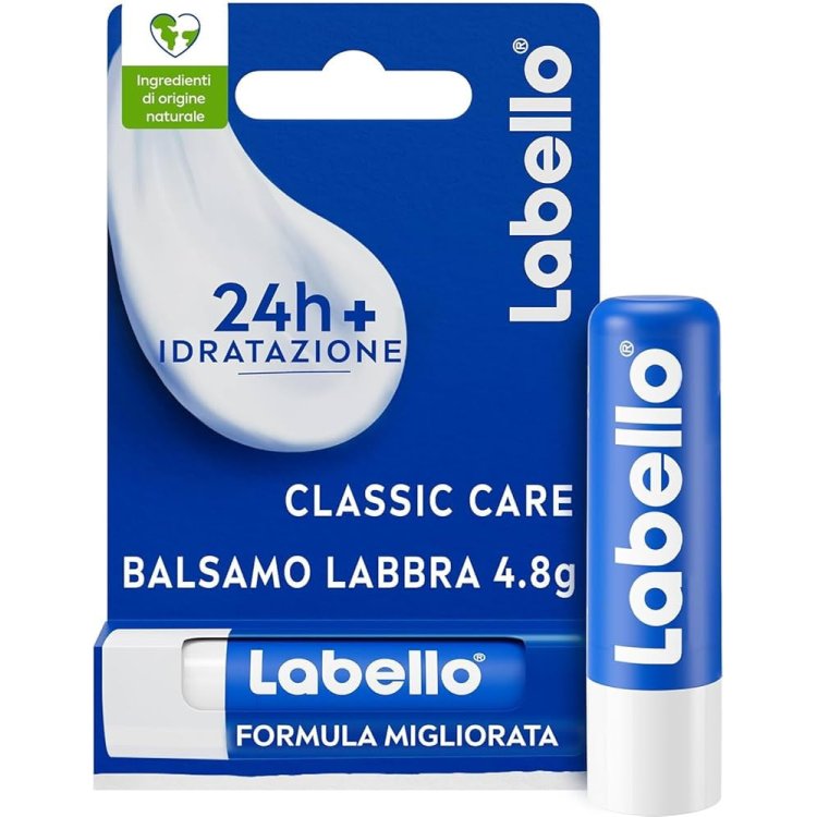 Labello Classic Care Balsamo Labbra Idratante Protezione Secchezza Labello Classic Care Balsamo Labbra Idratante Protezione Secchezza