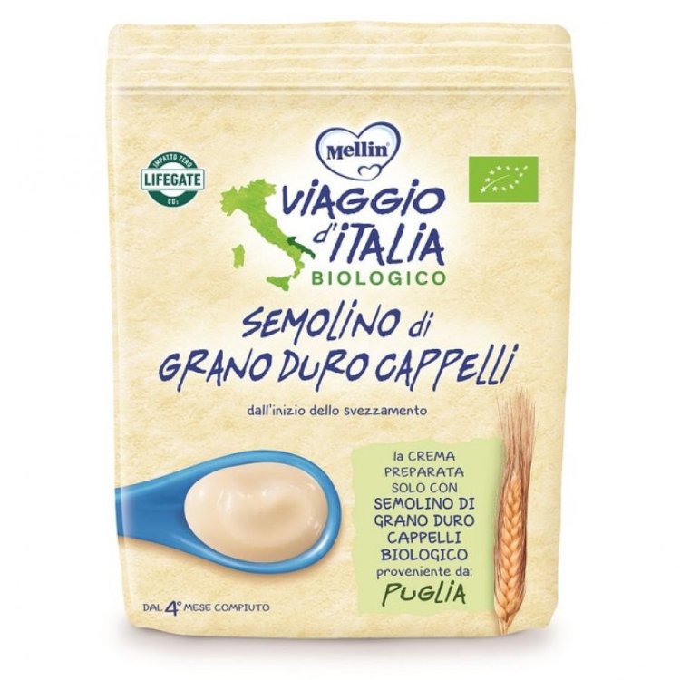 Mellin Viaggio Italia Semolino Bio Dal 4&deg; Mese 200g