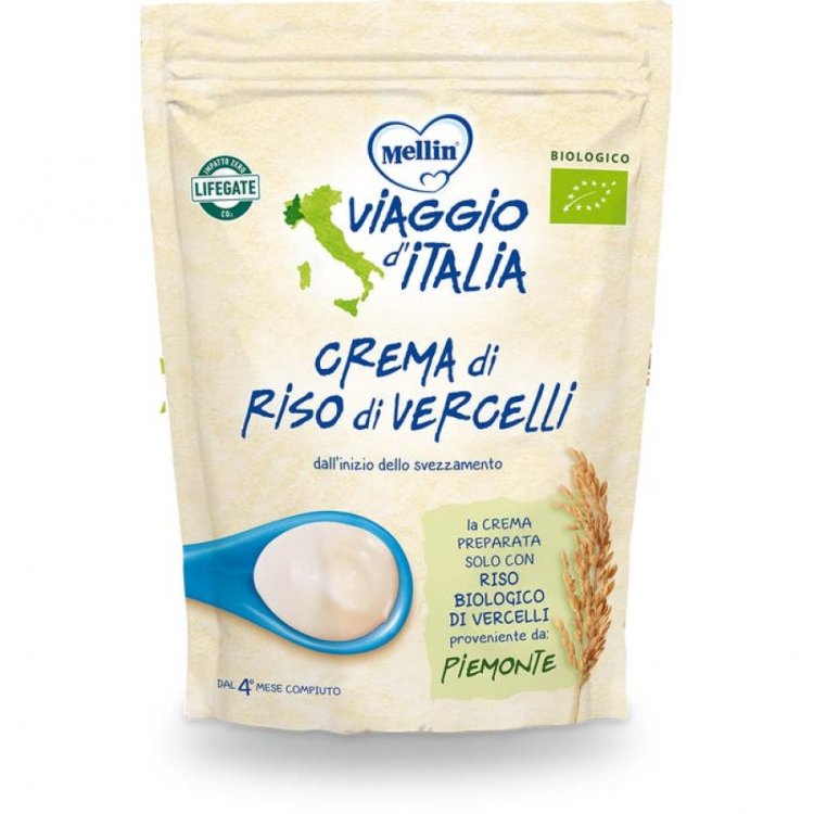 Mellin Crema di Riso Biologico Vercelli dal 4° Mese 200g Mellin Crema di Riso Biologico Vercelli dal 4° Mese 200g