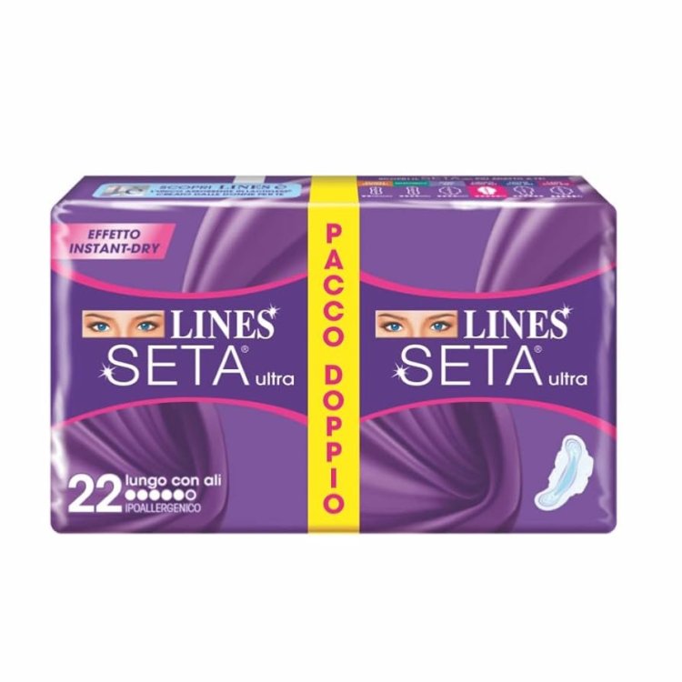 Lines Seta Ultra Lungo con Ali 22 Pezzi