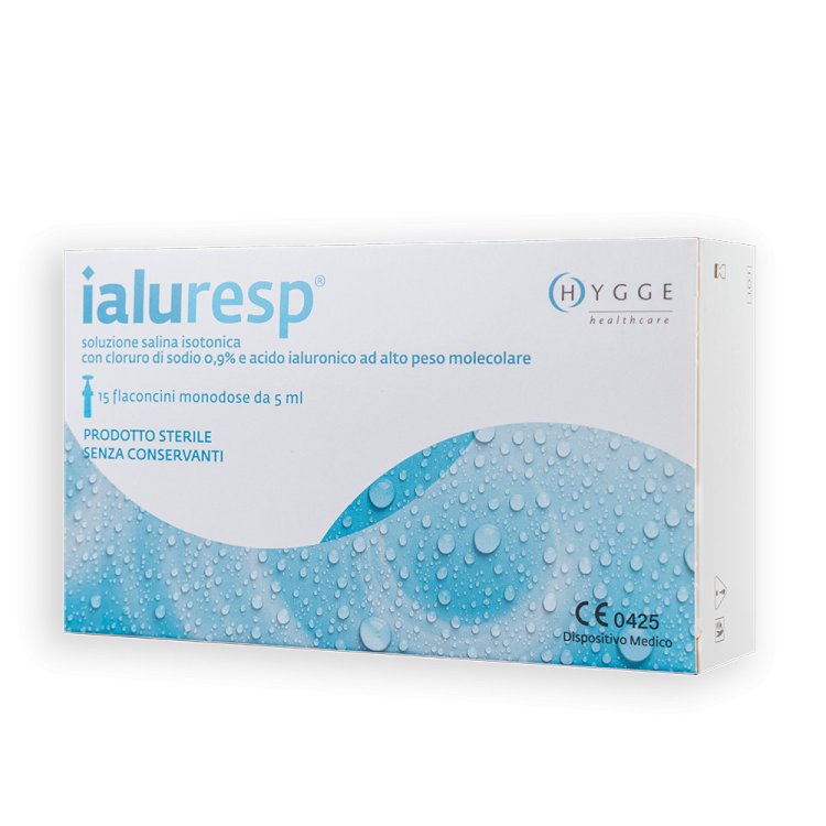 Hygge Healthcare Ialuresp Soluzione Salina Isotonica per la Pulizia Nasale 15 Flaconcini