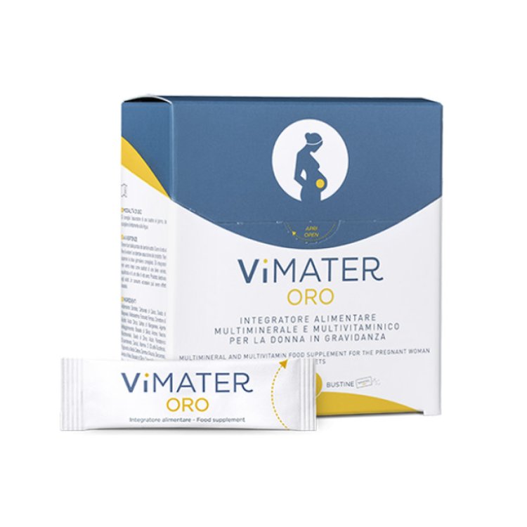 Mdf Italia Vimater Oro: Integratore Multivitaminico per Gravidanza, 30 Bustine