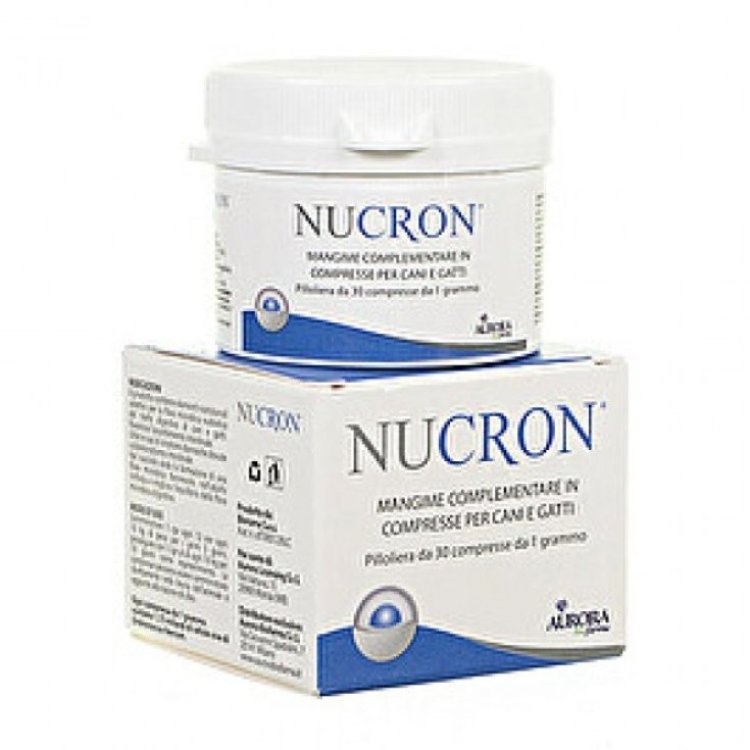 Aurora biofarma Nucron Mangime Complementare per Equilibrio Intestinale Cani e Gatti 120 Compresse