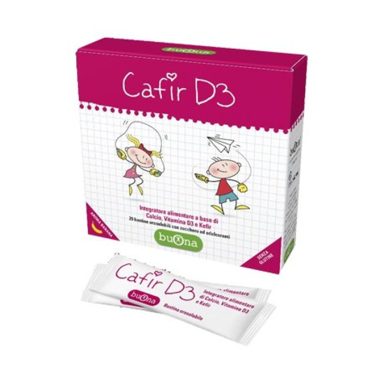 Steve Jones Buona Cafir D3 Integratore per Sviluppo Osseo Bambini 20 Bustine
