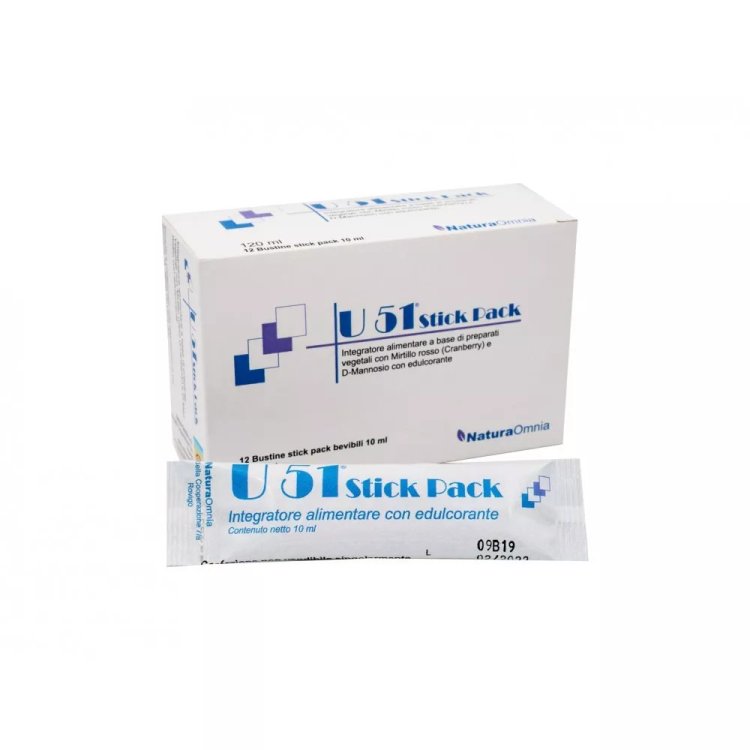Natura Omnia U51 Stick Pack Integratore per Cistite e Vie Urinarie 12 bustine