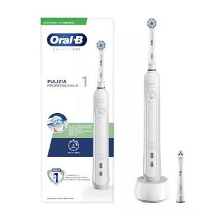 Oral-B Pro 1 Spazzolino Elettrico 3D Denti Sensibili con 2 Testine