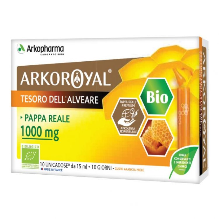 Arkopharma Arkoroyal Pappa Reale Bio 1000mg - Integratore Energetico, 10 Fiale Arkopharma Arkoroyal Pappa Reale Bio 1000mg - Integratore Energetico, 10 Fiale