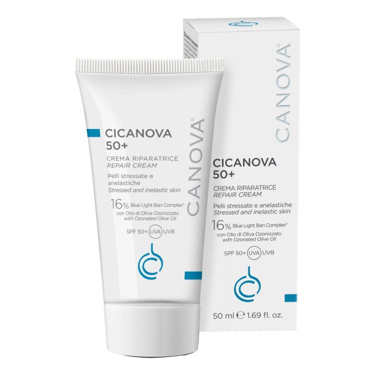 Sifarma Cicanova 50+ Crema Riparatrice Viso Protezione Solare UVA UVB 50ml